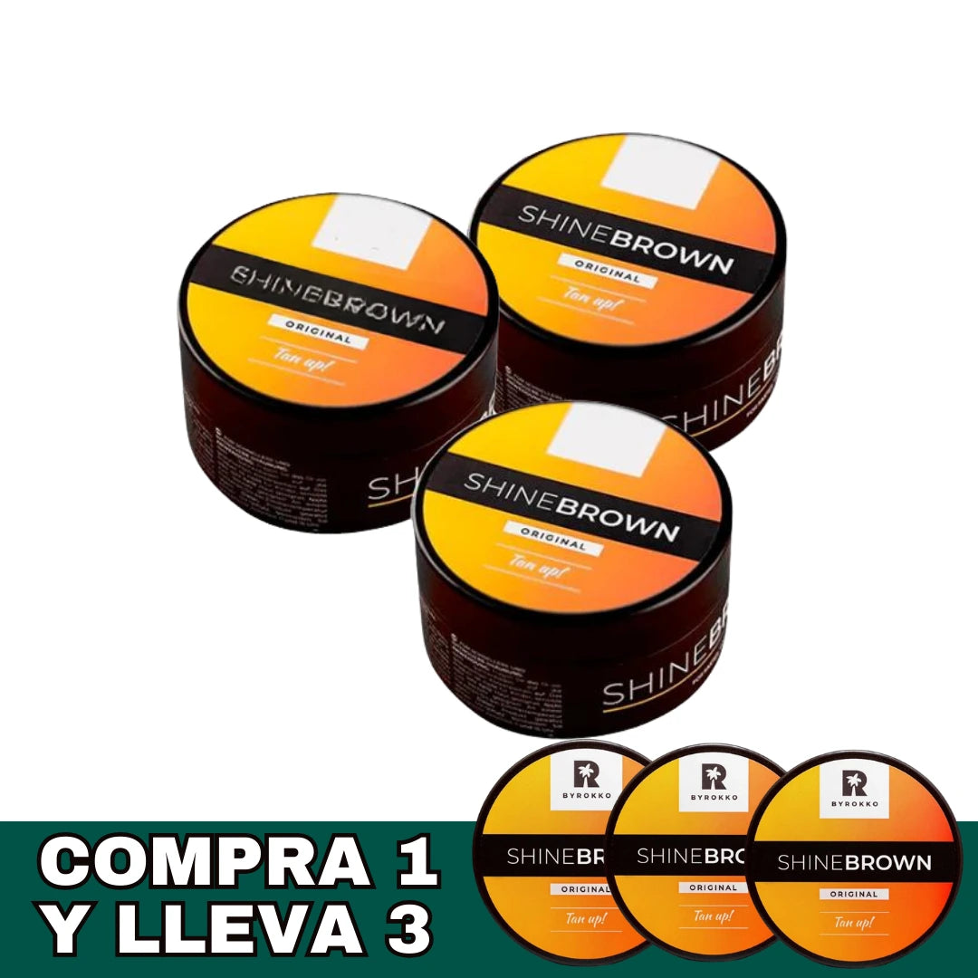 [COMPRA 1 LLEVA 3] Shine Brown - Potenciador de bronce SIN SOL!