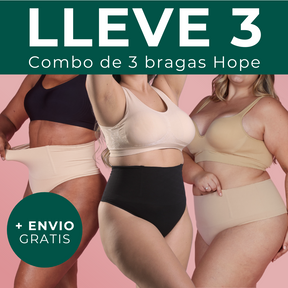 Combo especial - 3 bragas Hope - Braguitas adelgazantes